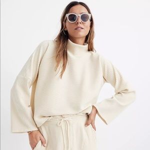 Madewell Texture & Thread Velour Corduroy Mockneck Top